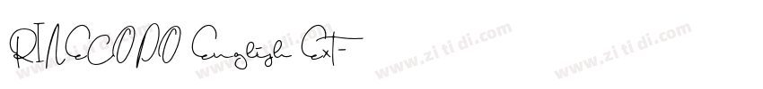 RINECOPO English Ext字体转换